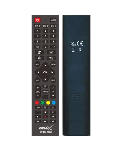 MANDO UNIVERSAL GRANDE PARA TELEVISORES OKI OKIG-2108 GEN-X
