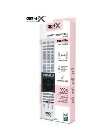 MANDO UNIVERSAL PARA TELEVISORES TOSHIBA TOG-2113 GEN-X