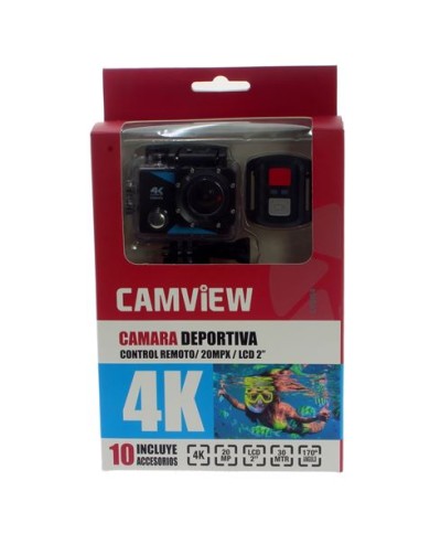 CAMARA DEPORTIVA 4K | SONY 20MPX | LCD 2 | CONTROL REMOTO | CAMVIEW