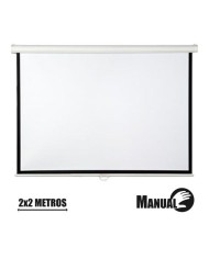 PANTALLA PROYECCION MANUAL 2 X 2MTR CROMAD