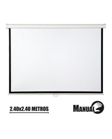 PANTALLA PROYECCION MANUAL 2.40 X 2.40MTR CROMAD