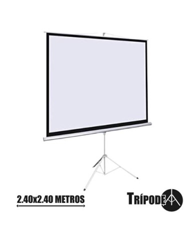 PANTALLA PROYECCION TRIPODE 2.40 X 2.40MTR CROMAD