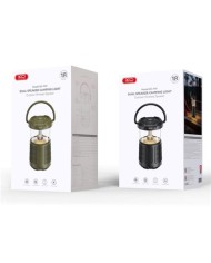 ALTAVOZ BLUETOOTH 15W CON LAMPARA CAMPING XOF49 VERDE XO