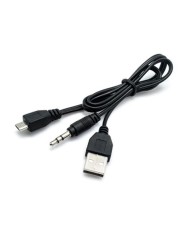 CABLE USB - JACK 3.5MM - MICRO USB 50CM CROMAD