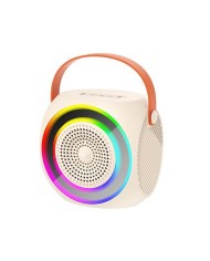 ALTAVOZ BLUETOOTH F42 + MICRÓFONO + EFECTOS LED BLANCO XO