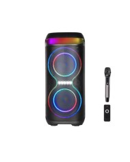 ALTAVOZ KARAOKE 40W CON MICROFONO INALAMBRICO Y RGB F70 XO