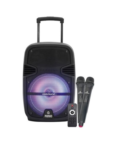 ALTAVOZ A350 AMPLIFICADO 12 350W | BATERIA 4500 | 2 X MICROFONOS | 50W RMS