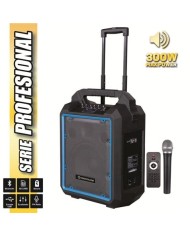 ALTAVOZ AUTOAMPLIFICADO PRO300 10 300W CON BATERIA + MICRO SERIE PRO COOLS