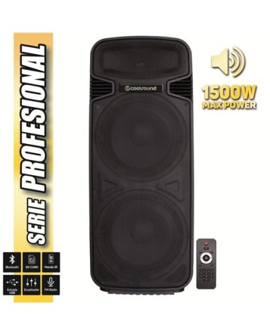 ALTAVOZ AUTOAMPLIFICADO PRO500 2X15 1500W SERIE PRO COOLSOUND