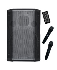 ALTAVOZ AUTOAMPLIFICADO PRO600 8 500W CON BATERÍA + 2 MICROS SERIE PRO