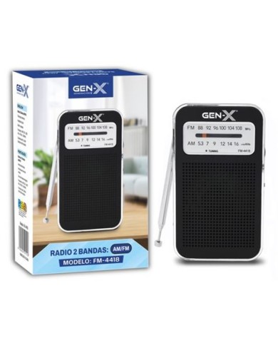 RADIO PORTATIL AM/FM 4418 GEN-X