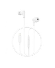 AURICULAR CON MICROFONO CON PUERTO LIGHTNING EP85 BLANCO XO