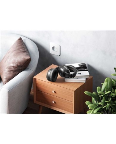 AURICULAR BLUETOOTH BE41 ANC, HASTA 115 HORAS DE MÚSICA NEGRO XO