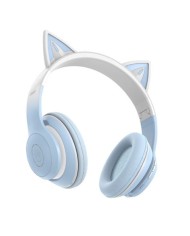 AURICULARES DIADEMA BLUETOOTH BE38 CATS AZUL XO
