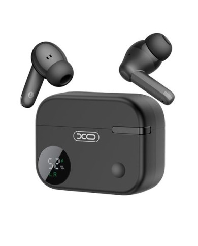 AURICULARES TWS CON CAJA LCD G34 NEGRO OK