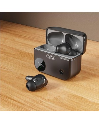 AURICULARES TWS CON CAJA LCD G34 NEGRO OK