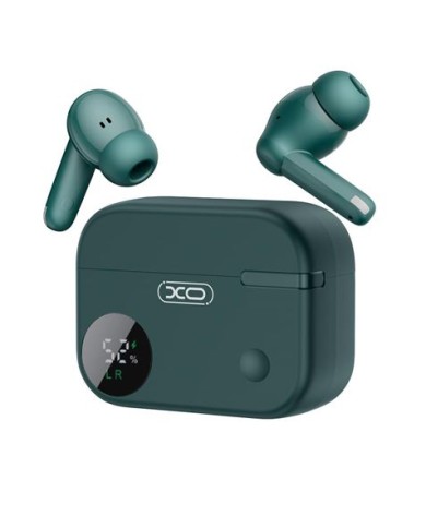AURICULARES TWS CON CAJA LCD G34 VERDE XO