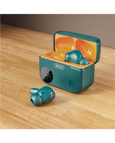 AURICULARES TWS CON CAJA LCD G34 VERDE XO