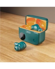 AURICULARES TWS CON CAJA LCD G34 VERDE XO