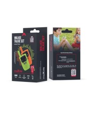 PACK 2 WALKIE TALKIE MXWT-100 VERDE NARANJA MAXLIFE