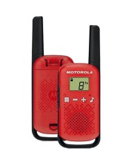 PACK 2 WALKIE-TALKIE MOTOROLA TLKR-T42 ROJO