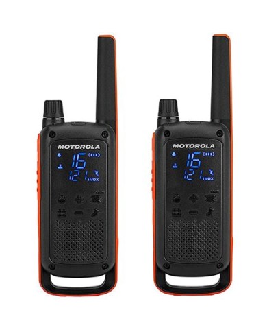 PACK 2 WALKIE-TALKIE MOTOROLA TLKR-T82 NEGRO