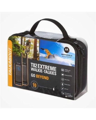 PACK 2 WALKIE-TALKIE MOTOROLA TLKR-T82EXTREME NEGRO