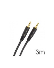 CABLE STEREO MINI JACK 3.5 M/M AUDIO 3M CROMAD