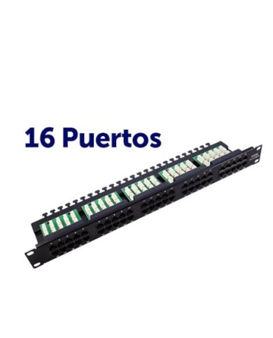 PANEL PARCHEO 16P KRONE 19 UTP CAT 6 CROMAD