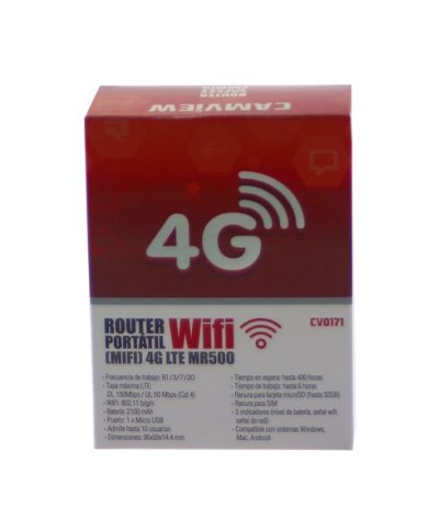 ROUTER (MIFI) WIFI PORTATIL 4G LTE MR500 CAMVIEW