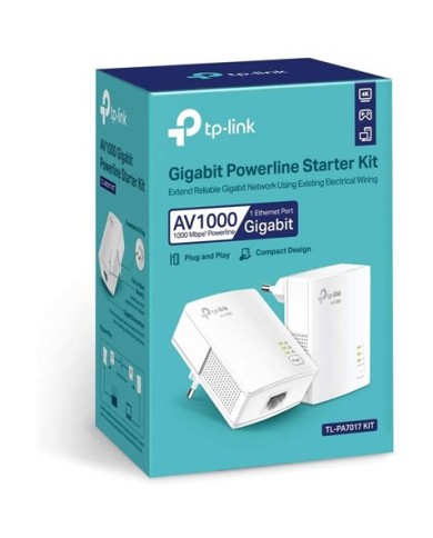 KIT ADAPTADORES PLC POWERLINE GIBABIT TL-PA7017KIT