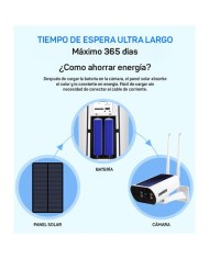 CAMARA IP SOLAR TIPO BULLET 3.6MM 2MP | WIFI | SD | CAMVIEW