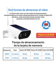 CAMARA IP SOLAR TIPO BULLET 3.6MM 2MP | WIFI | SD | CAMVIEW