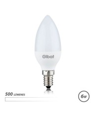 BOMBILLA LED C37 | 6W | 500LM | E14 | LUZ BLANCA | ELBAT