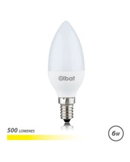 BOMBILLA LED C37 | 6W | 500LM | E14 | LUZ CALIDA | ELBAT