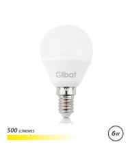 BOMBILLA LED G45 | 6W | 500LM | E14 | LUZ CALIDA | ELBAT