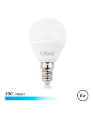 BOMBILLA LED G45 | 6W | 500LM | E14 | LUZ FRIA | ELBAT