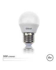 BOMBILLA LED G45 | 6W | 500LM | E27 | LUZ BLANCA | ELBAT