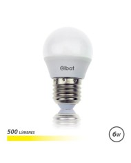 BOMBILLA LED G45 | 6W | 500LM | E27 | LUZ CALIDA | ELBAT