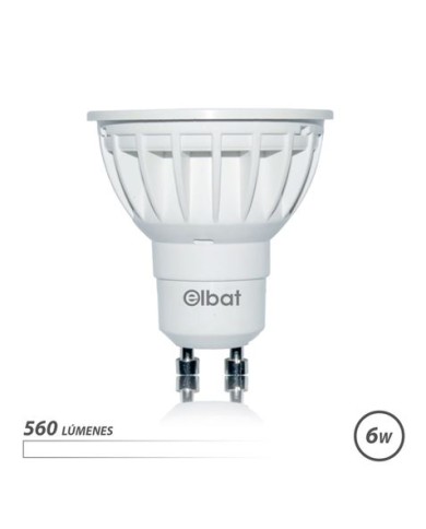 BOMBILLA LED GU10 | 6W | 560LM | LUZ BLANCA | ELBAT