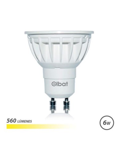 BOMBILLA LED GU10 | 6W | 560LM | LUZ CALIDA | ELBAT