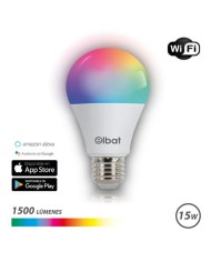 BOMBILLA LED SMART WIFI A65 E27 15W 1500LM RGB ELBAT