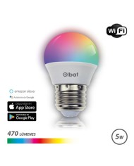 BOMBILLA LED SMART WIFI ESFERICA G45 E27 5W 470LM RGB
