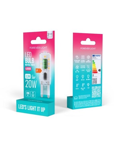 BOMBILLA LED G9 2.2W 200 LUMEN LUZ BLANCA FOREVER