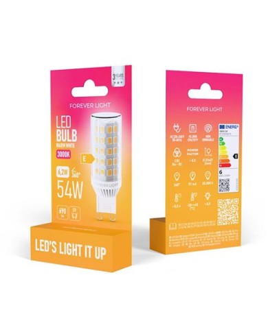 BOMBILLA LED G9 6.2W 690 LUMEN LUZ CALIDA FOREVER