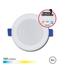 DOWNLIGHT CIRCULAR 6W | 480LM | SELECTOR 3 TEMPERATURAS ELBAT