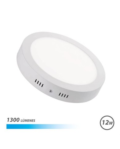 DOWNLIGHT CIRCULAR SOBRE PARED LED 12W 1300LM LUZ FRIA ELBAT