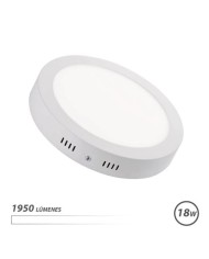 DOWNLIGHT CIRCULAR SOBRE PARED LED 18W 1950LM LUZ BLANCA ELBAT