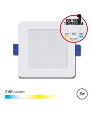 DOWNLIGHT CUADRADO 3W | 240LM | SELECTOR 3 TEMPERATURAS ELBAT