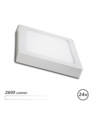 DOWNLIGHT CUADRADO SOBRE PARED LED 24W 2600LM LUZ BLANCA ELBAT